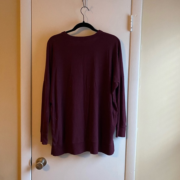 Aerie lightweight purple tunic long sleeve size small - Picture 4 of 5